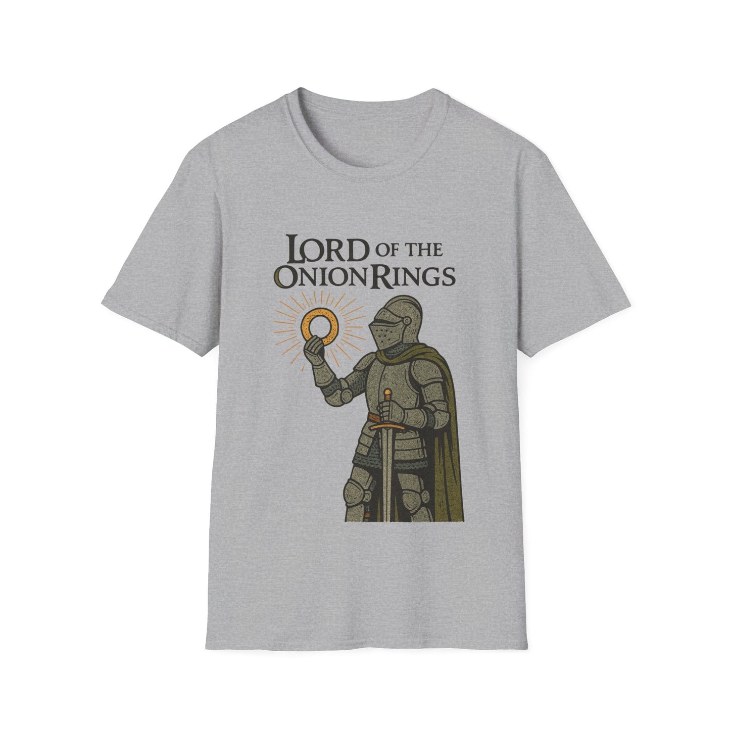 Lord of the Onion Rings Medieval Parody T-Shirt