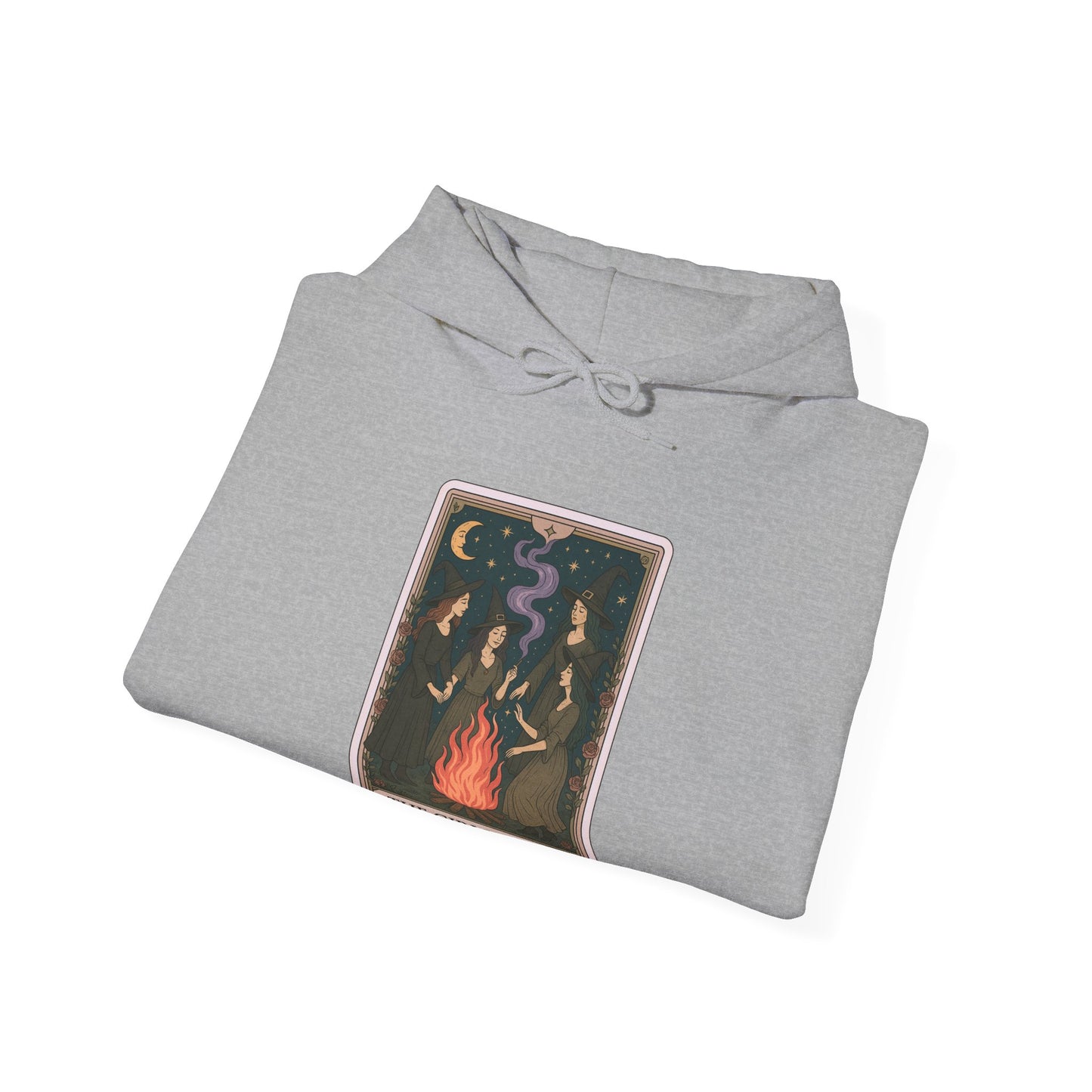 Mock Tarot Card "The Girls Night" Witch Hoodie