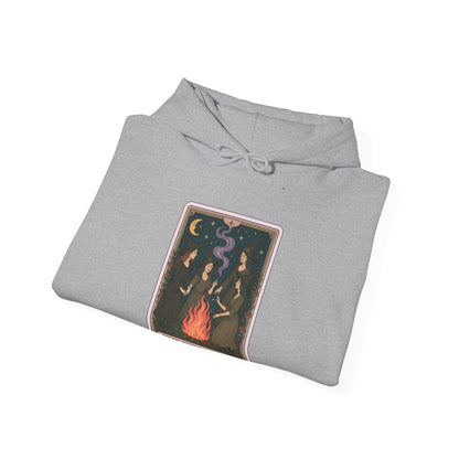 Mock Tarot Card "The Girls Night" Witch Hoodie