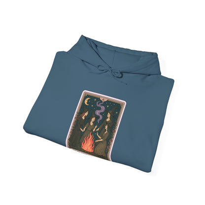 Mock Tarot Card "The Girls Night" Witch Hoodie