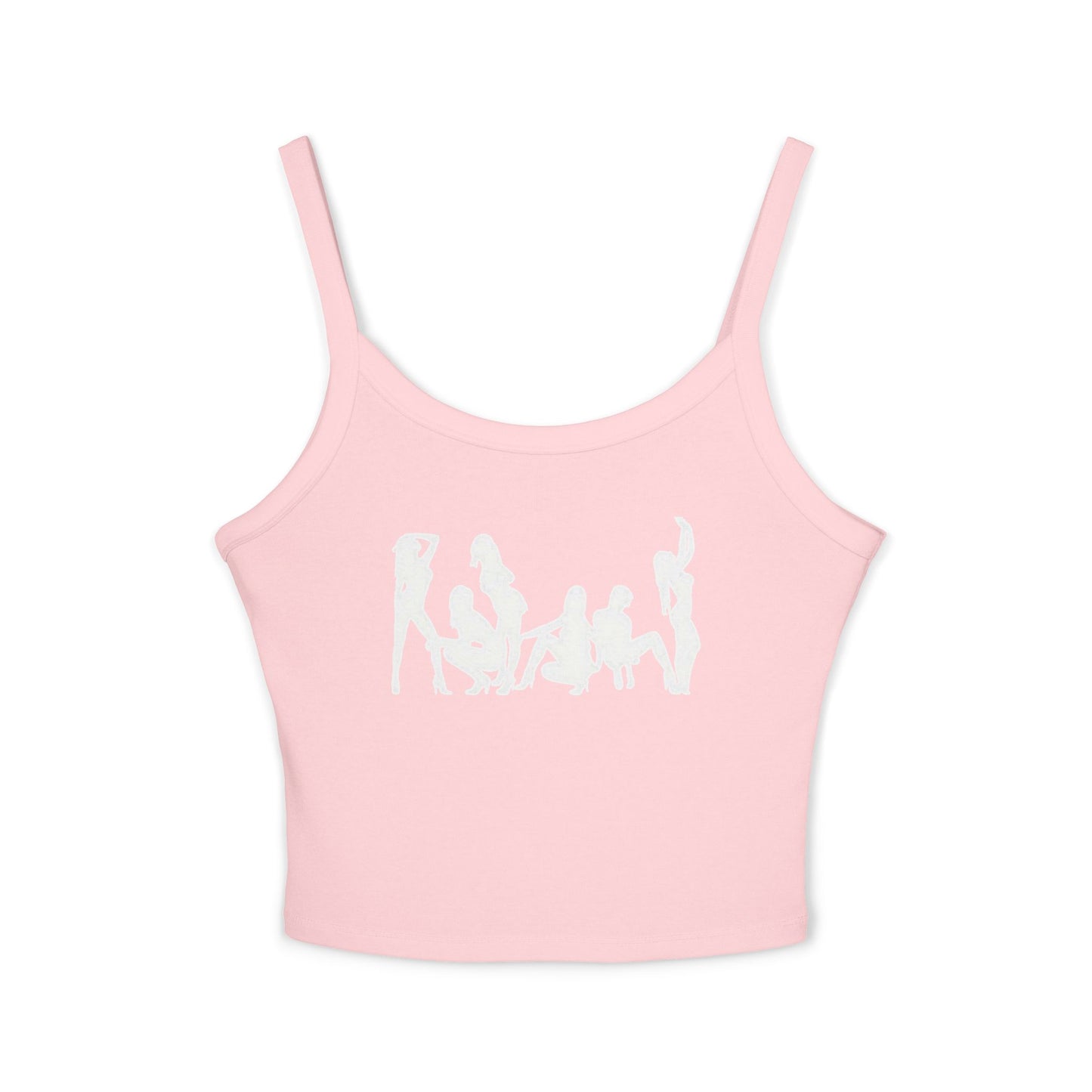Camiseta sin mangas para fiesta con silueta de chicas