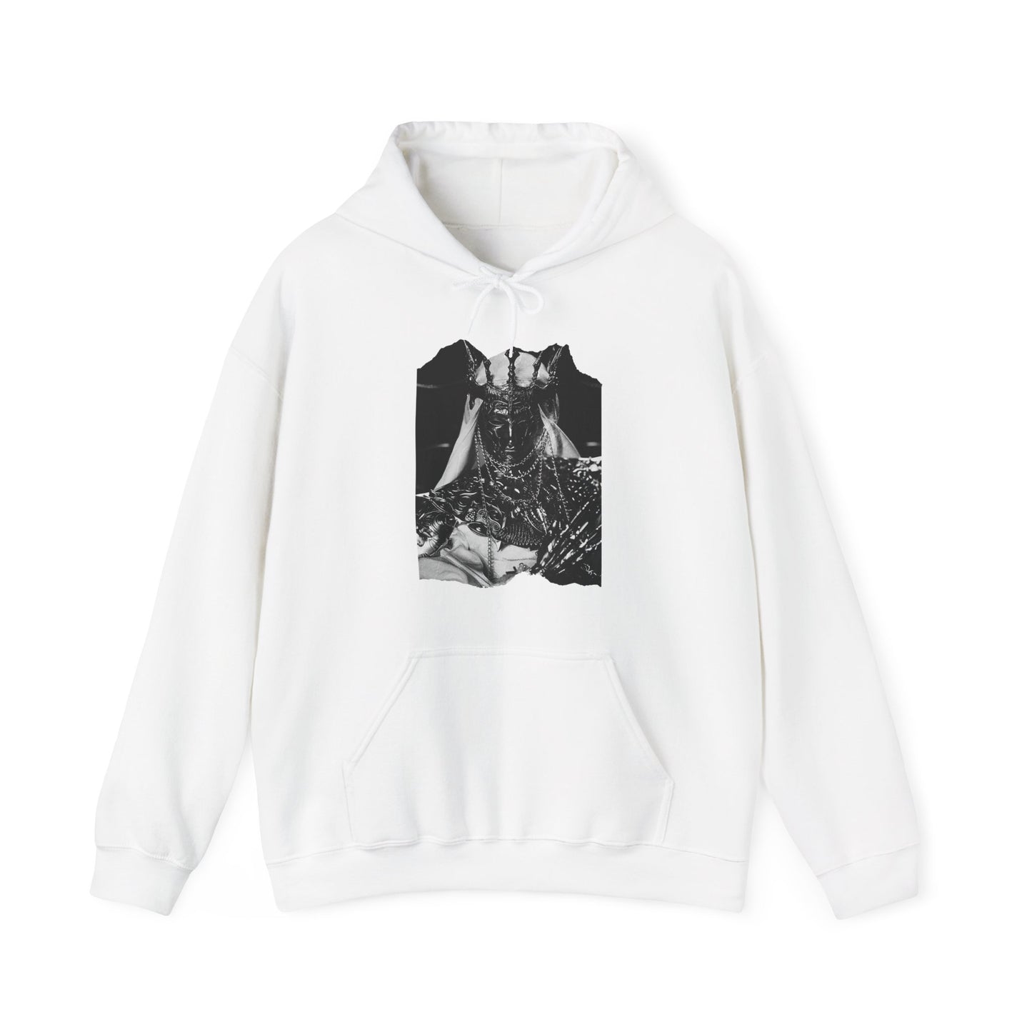 Horned Demon Illustration Hoodie