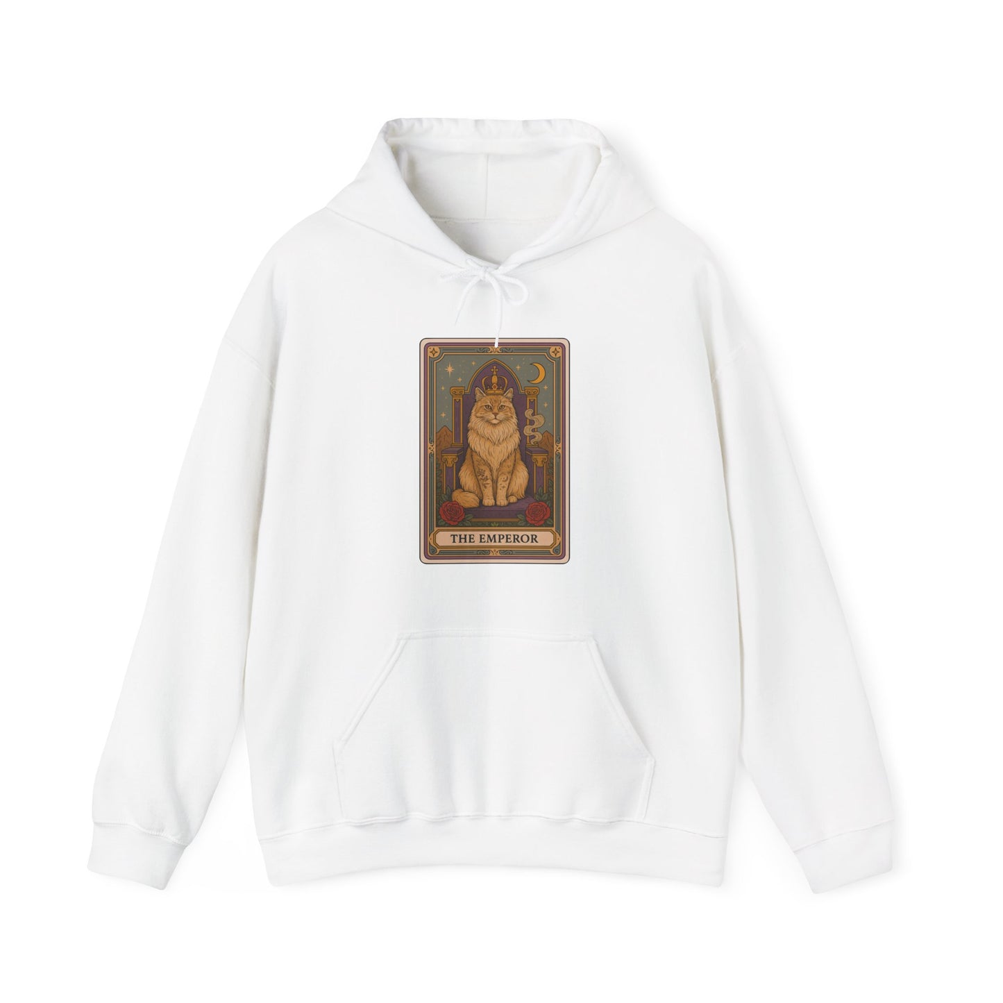 Mock Tarot Card "The Emperor" Cat Hoodie