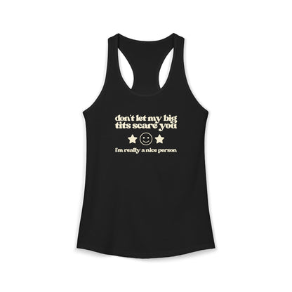 Dont Let My Big Boobs Scare You Y2K Tank