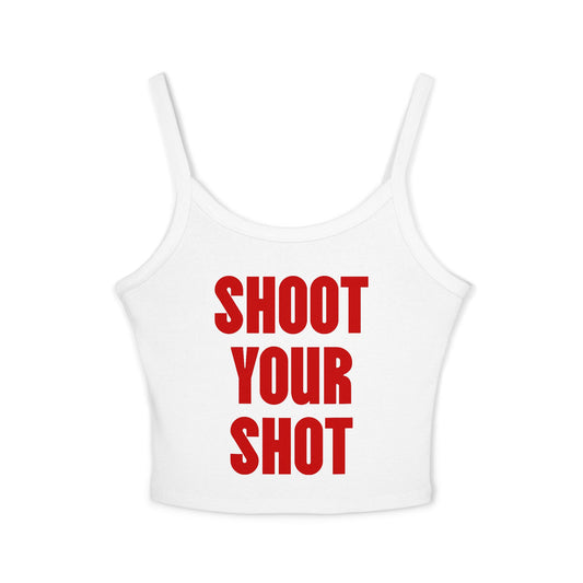 “Shoot Your Shot” Spaghetti Strap Vest Top