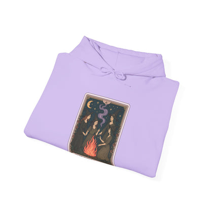 Mock Tarot Card "The Girls Night" Witch Hoodie