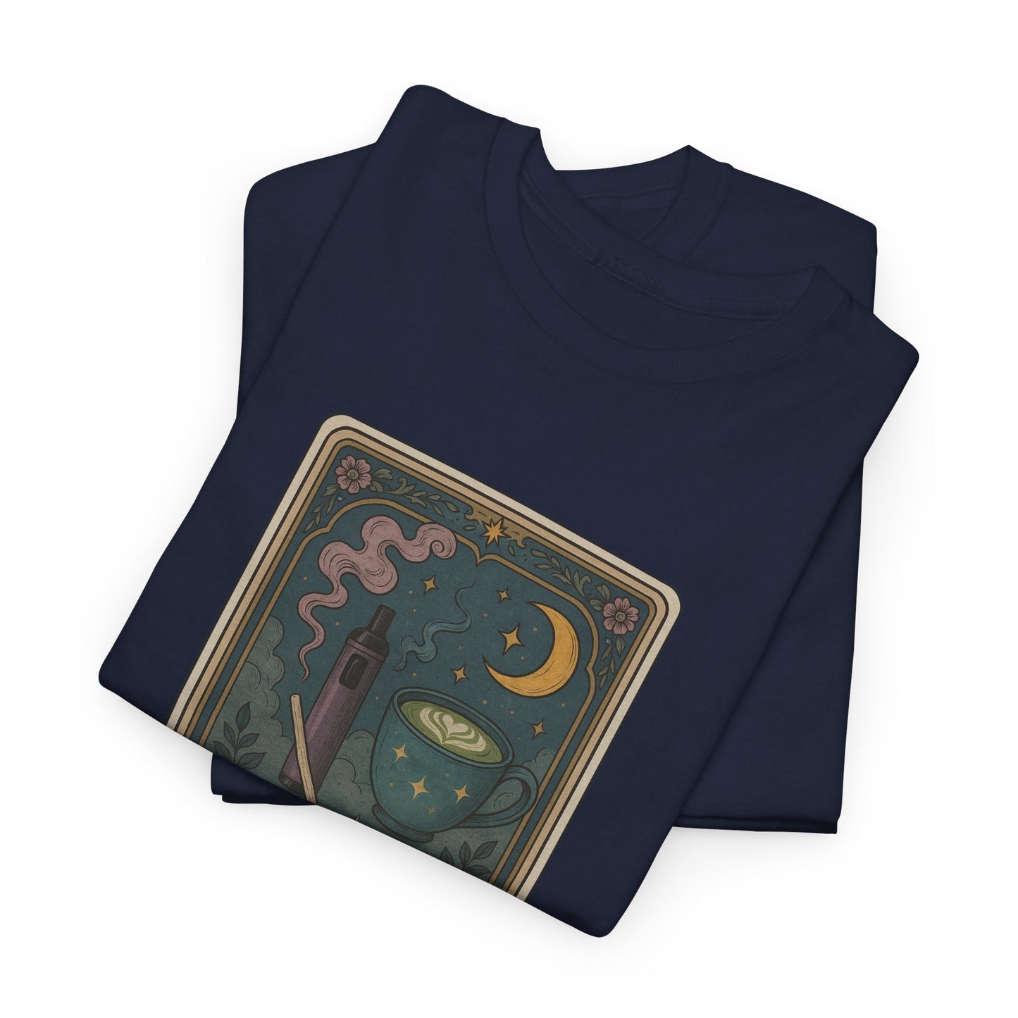 Mock Tarot Card "The Breakfast" Vape and Matcha Unisex T-Shirt