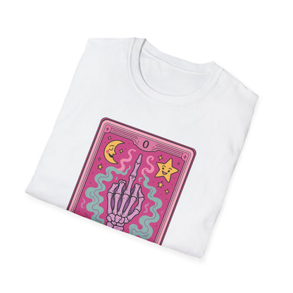 "The Zero of Fucks" Cartoon Tarot Card T-Shirt