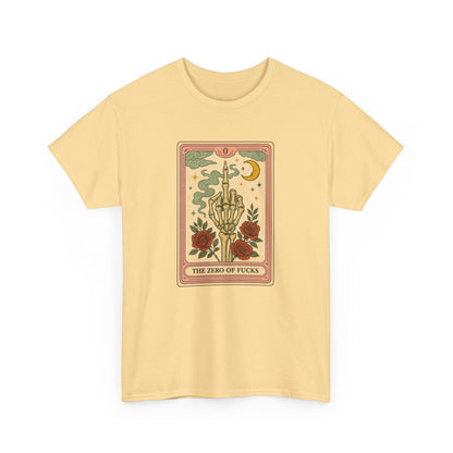 Mock Tarot Card "The Zero of Fucks" Unisex T-Shirt