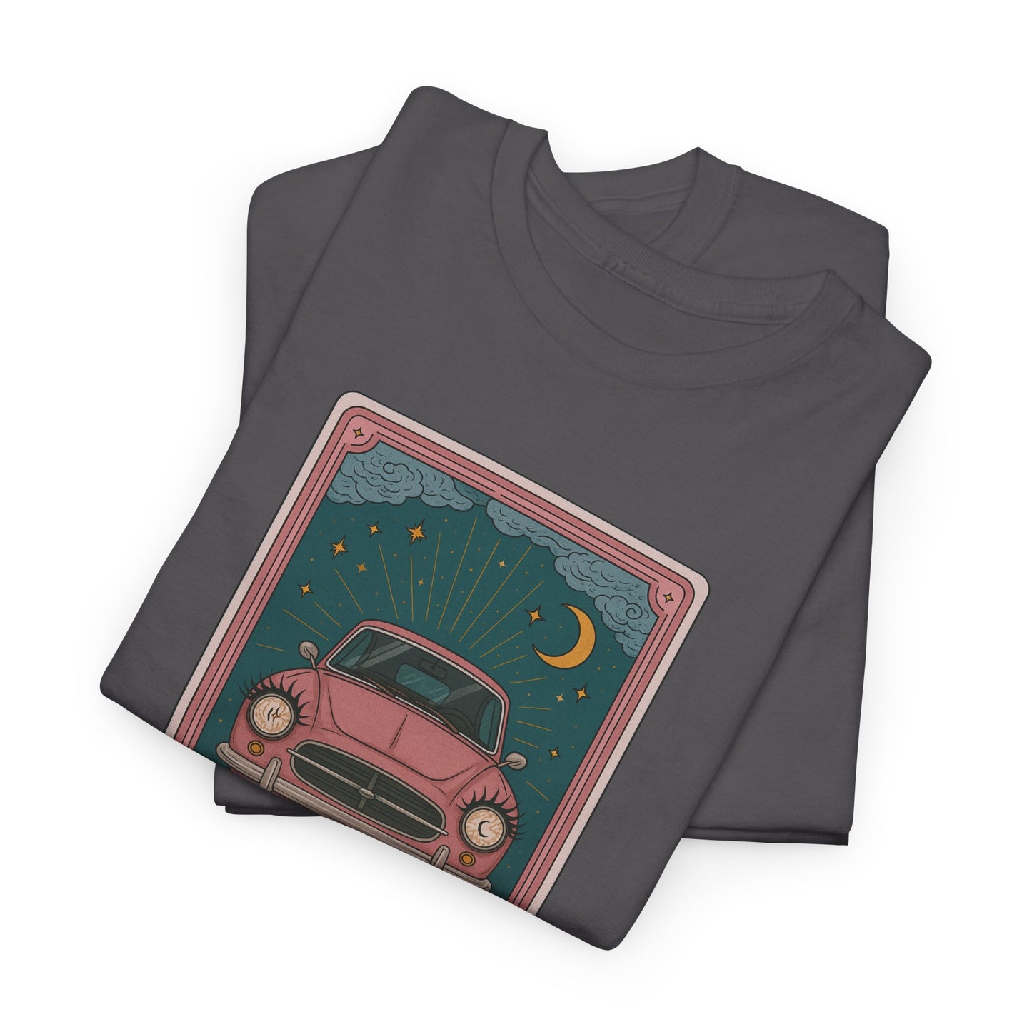 Mock Tarot Cards "The Chariot" Fiat 500 T-Shirt