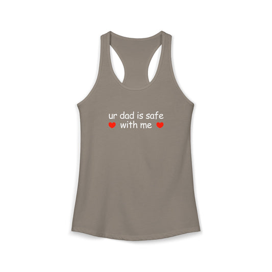 ur dad is safe with me Y2K Tank Top