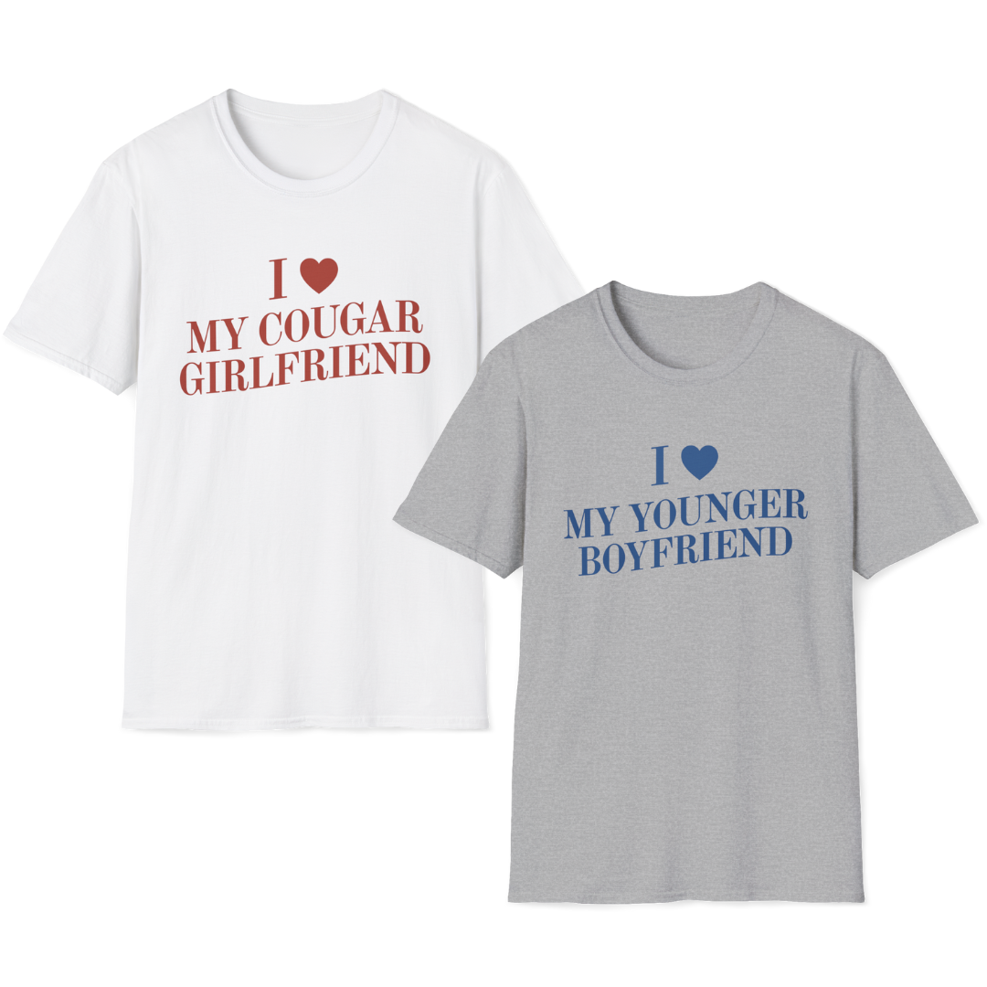 Ich liebe meine Cougar-Freundin / Ich liebe meinen jüngeren Freund T-Shirt