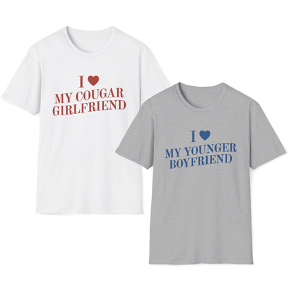 Ich liebe meine Cougar-Freundin / Ich liebe meinen jüngeren Freund T-Shirt