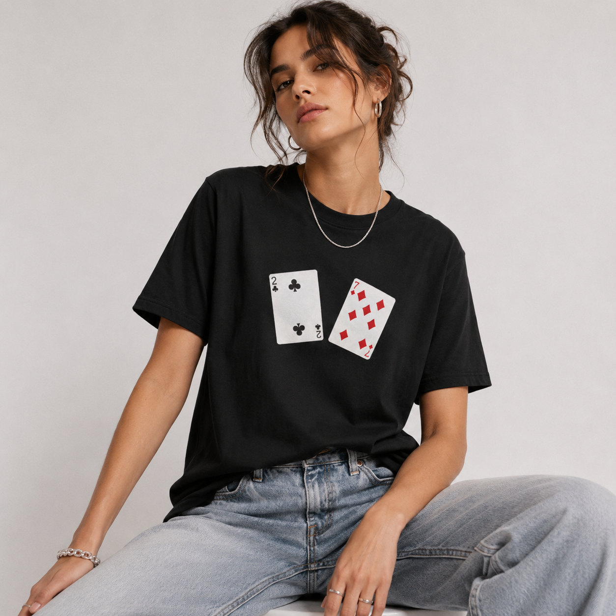 Two and Seven Off Suit Poker T-Shirt