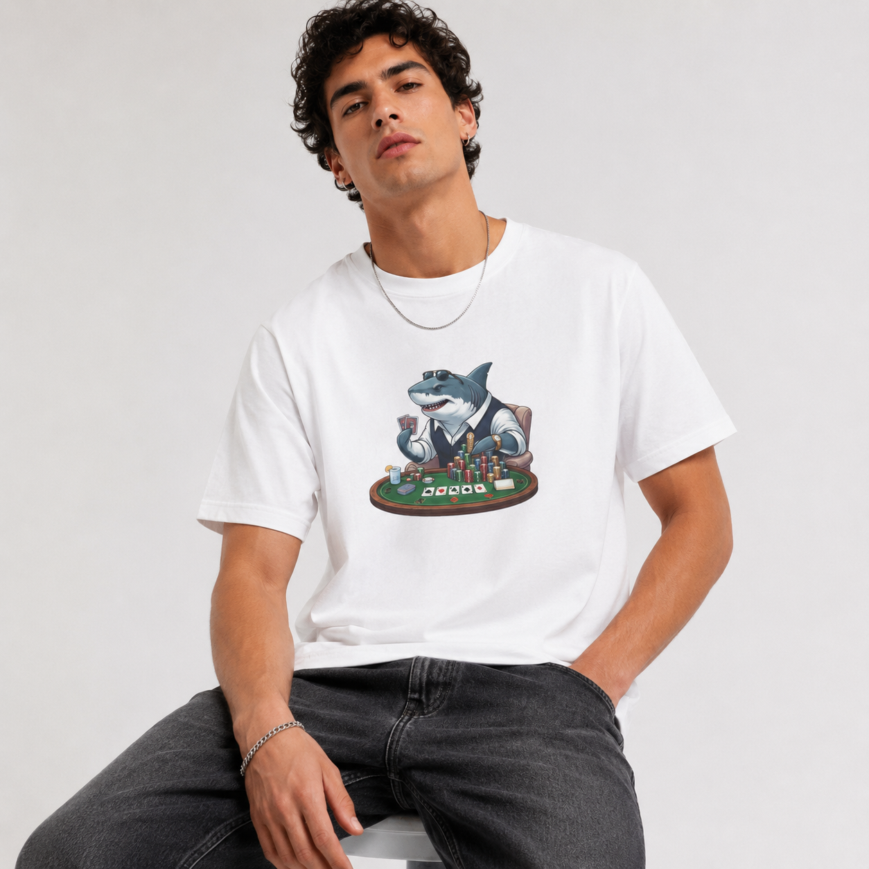 Shark Poker T-Shirt