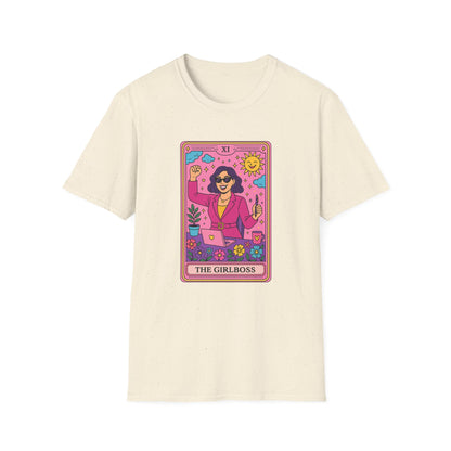 "The Girlboss" Cartoon Tarot Card T-Shirt