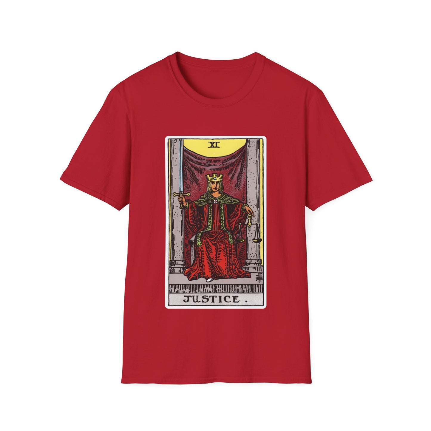 Camiseta de la Carta del Tarot de la Justicia