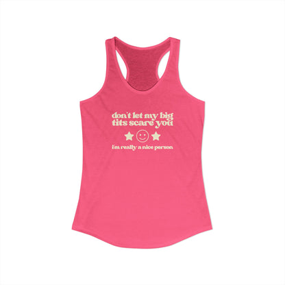 Dont Let My Big Boobs Scare You Y2K Tank