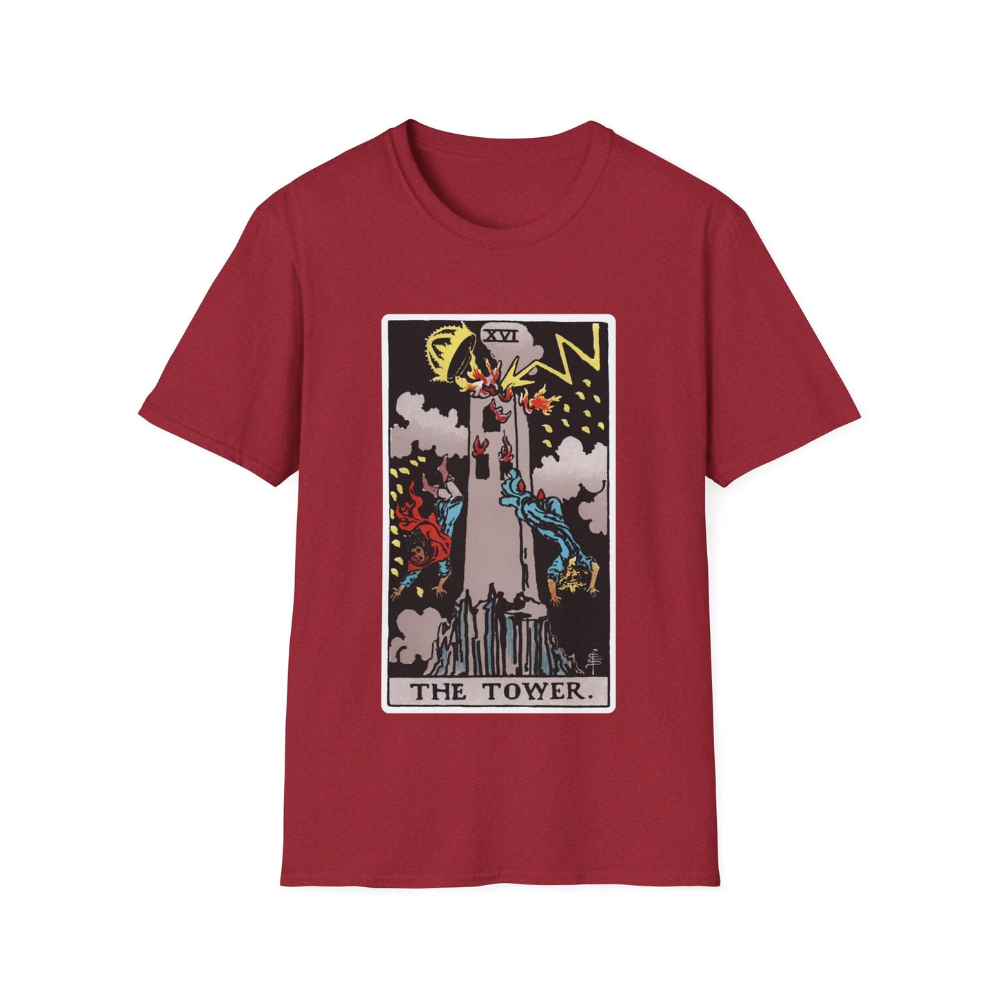 Camiseta de la Carta del Tarot La Torre