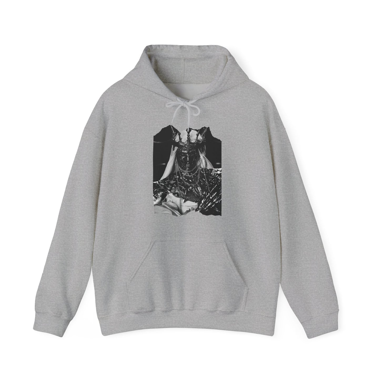 Horned Demon Illustration Hoodie