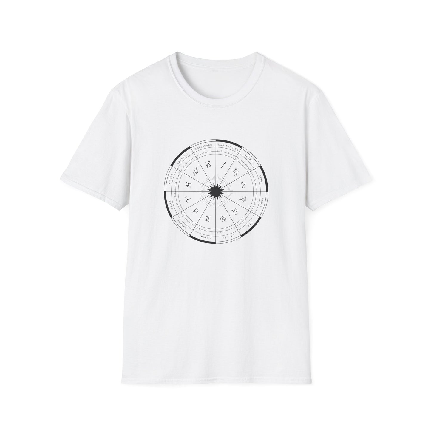 Minimalist Zodiac Wheel T-Shirt