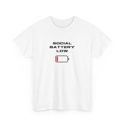 Social Battery Low Unisex T-Shirt