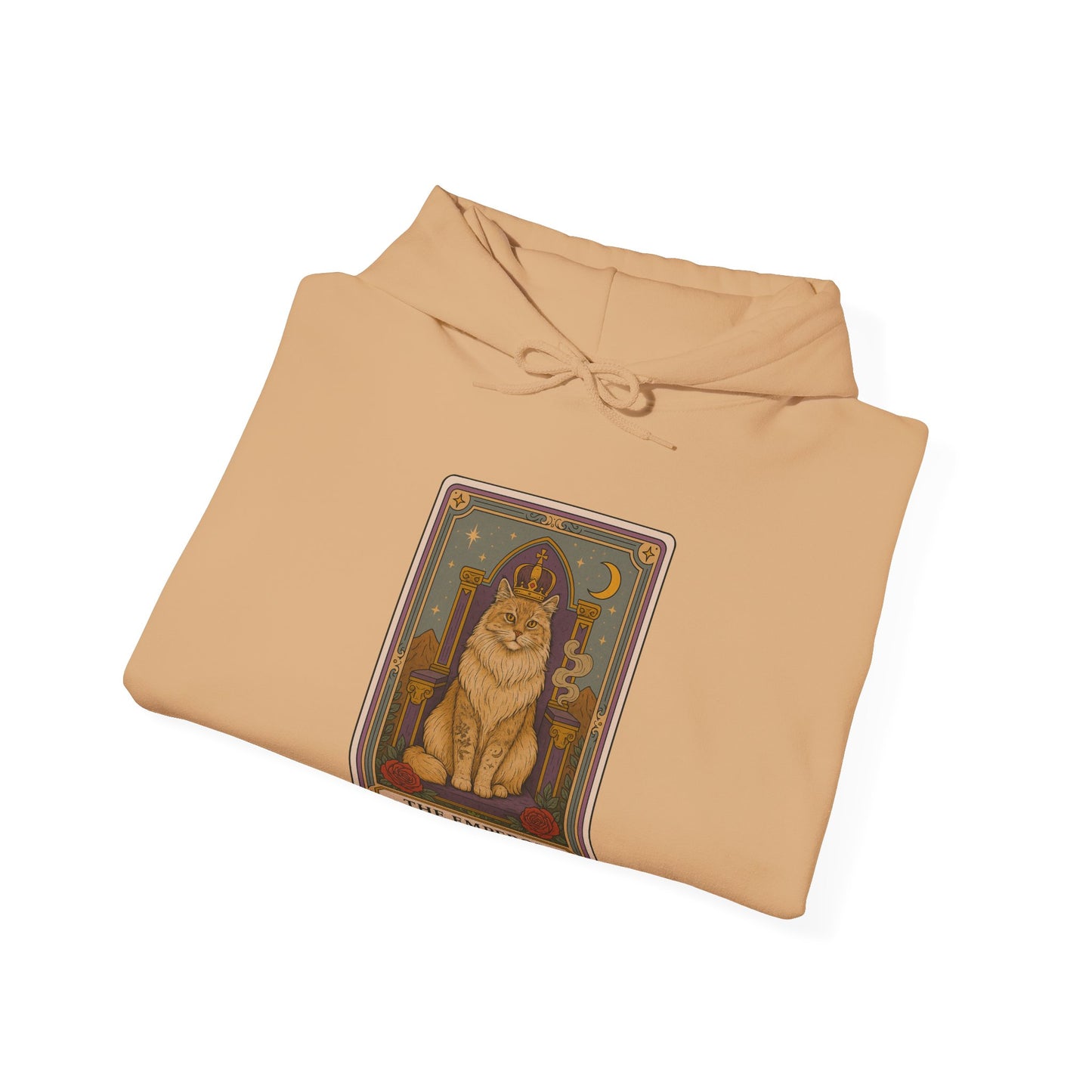 Mock Tarot Card "The Emperor" Cat Hoodie