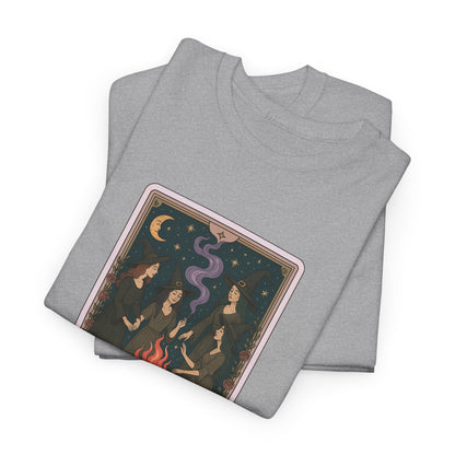 Mock Tarot Card "The Girls Night" Witch T-Shirt