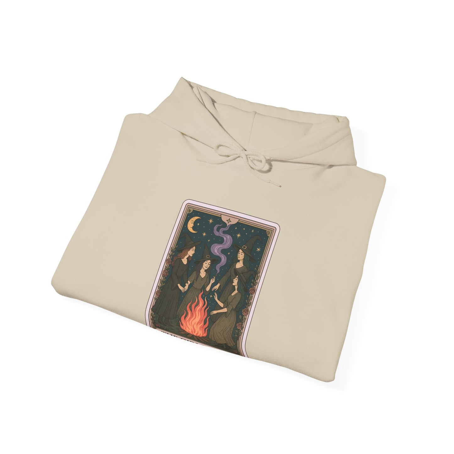 Mock Tarot Card "The Girls Night" Witch Hoodie