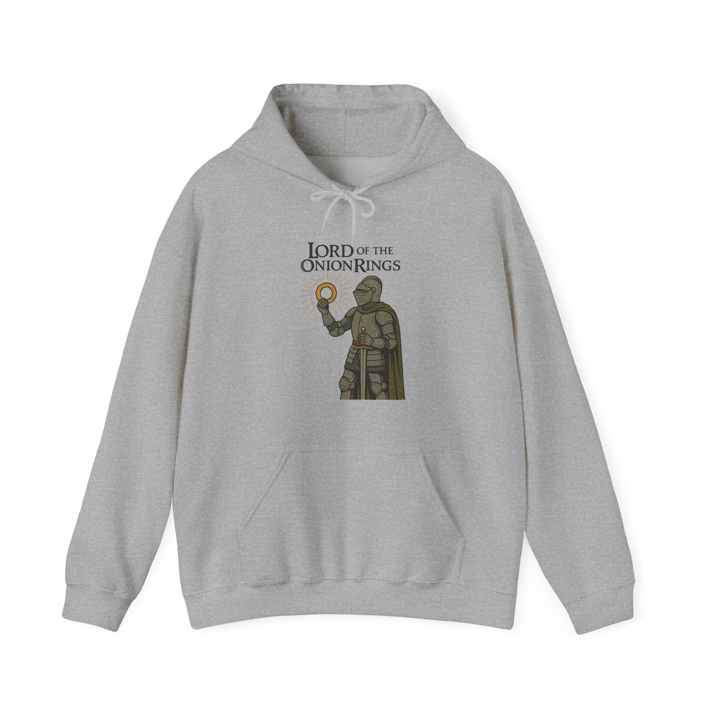 Lord of the Onion Rings Medieval Parody Hoodie