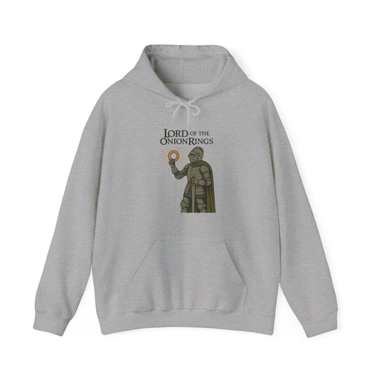 Lord of the Onion Rings Medieval Parody Hoodie