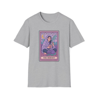 "The Hermit" Cartoon Tarot Card T-Shirt