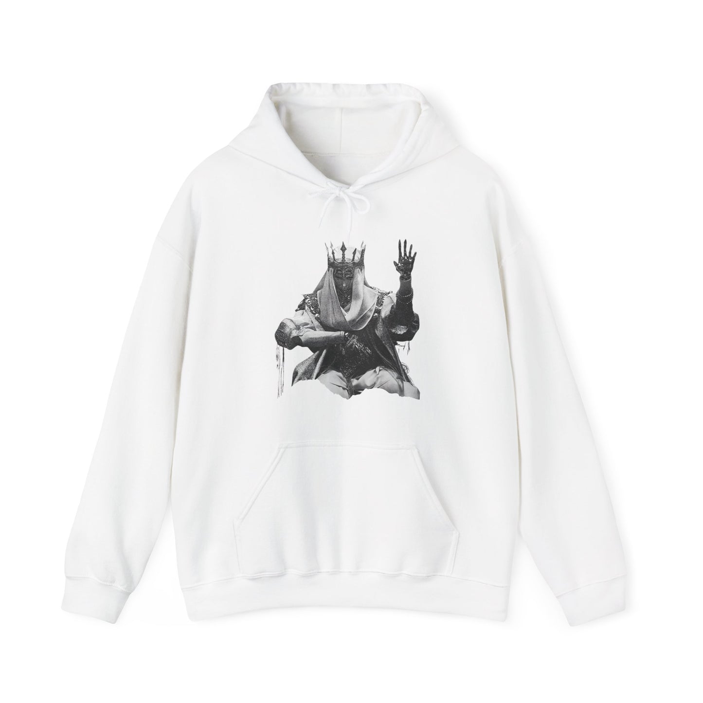 Gothic Chrome King Illustration Hoodie