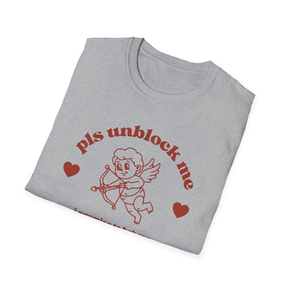 pls unblock me Cupid graphic T-Shirt