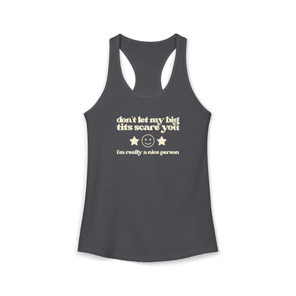 Dont Let My Big Boobs Scare You Y2K Tank