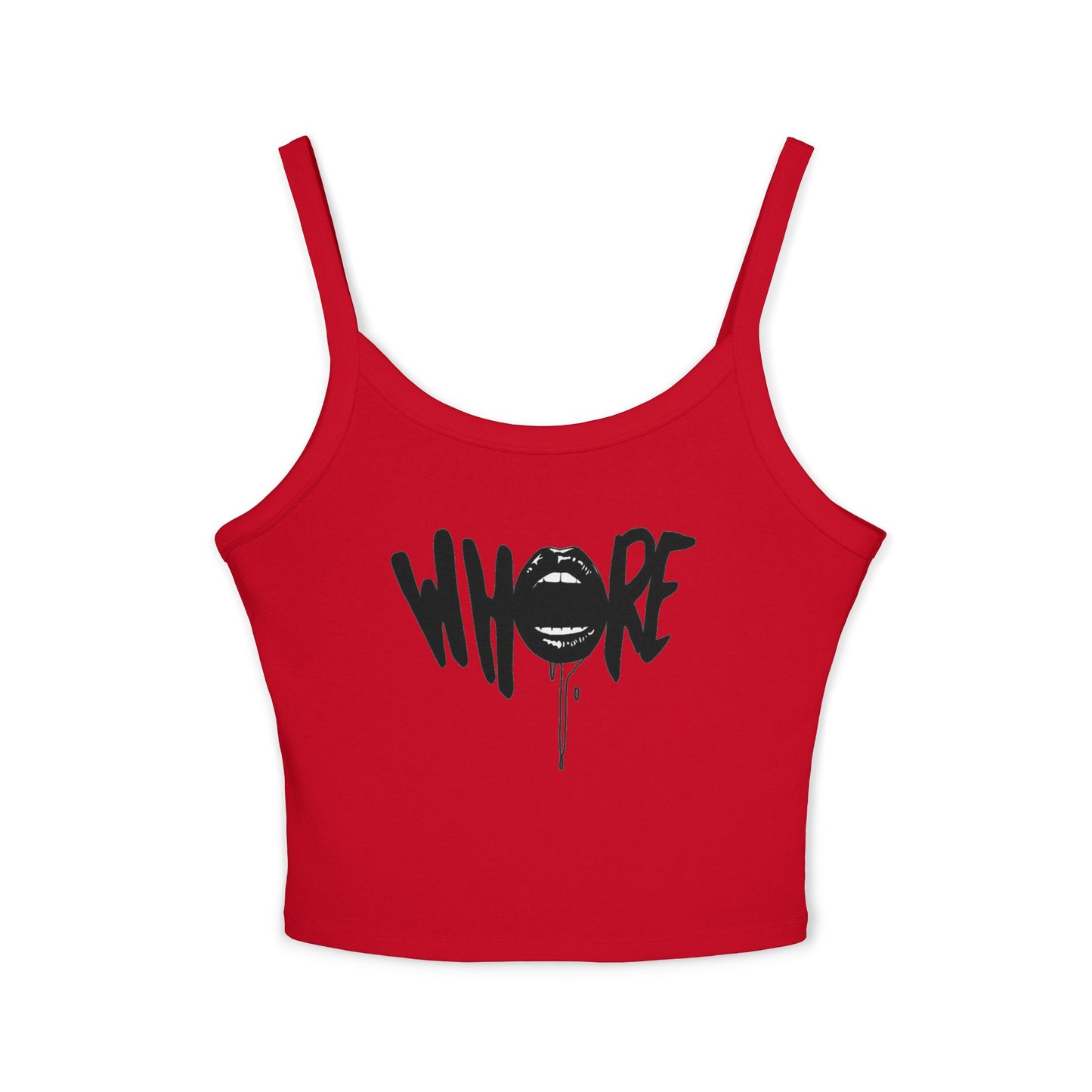 'Whore' Graffiti Lip Westentop