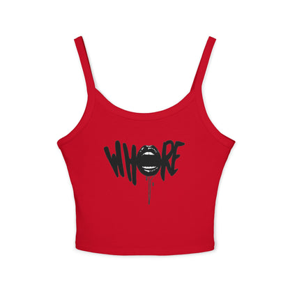 'Whore' Graffiti Lip Westentop