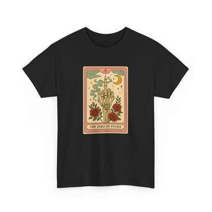 Mock Tarot Card "The Zero of Fucks" Unisex T-Shirt