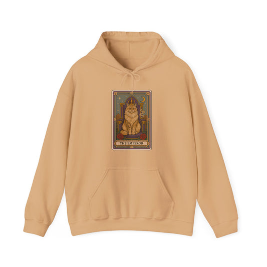 Mock Tarot Card "The Emperor" Cat Hoodie