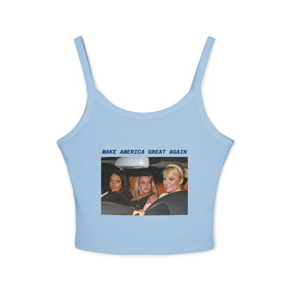 Top tipo chaleco Y2K de Paris Lindsay y Britney