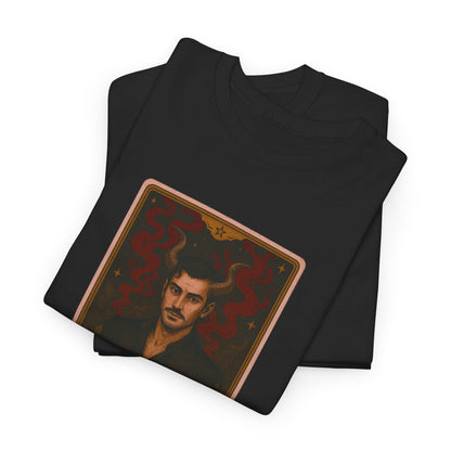 Mock Tarot Card "The Devil" (It's just a man...) Unisex T-Shirt