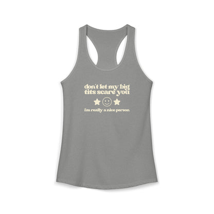 Dont Let My Big Boobs Scare You Y2K Tank