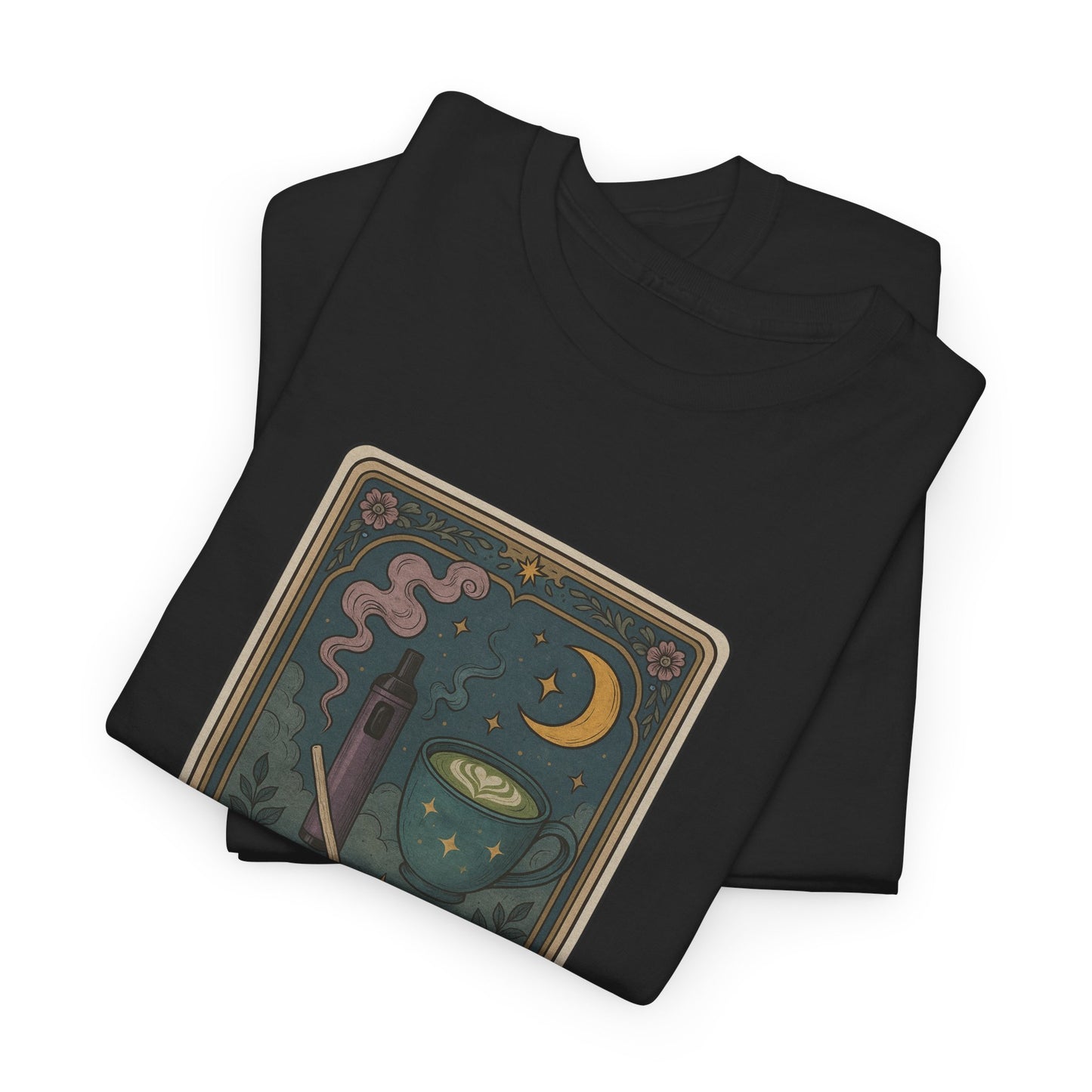 Mock Tarot Card "The Breakfast" Vape and Matcha Unisex T-Shirt