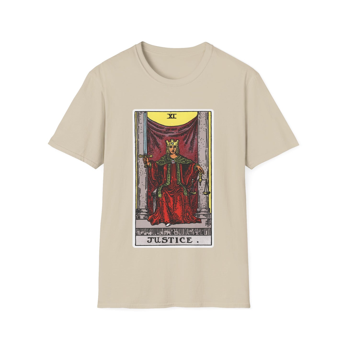 Camiseta de la Carta del Tarot de la Justicia