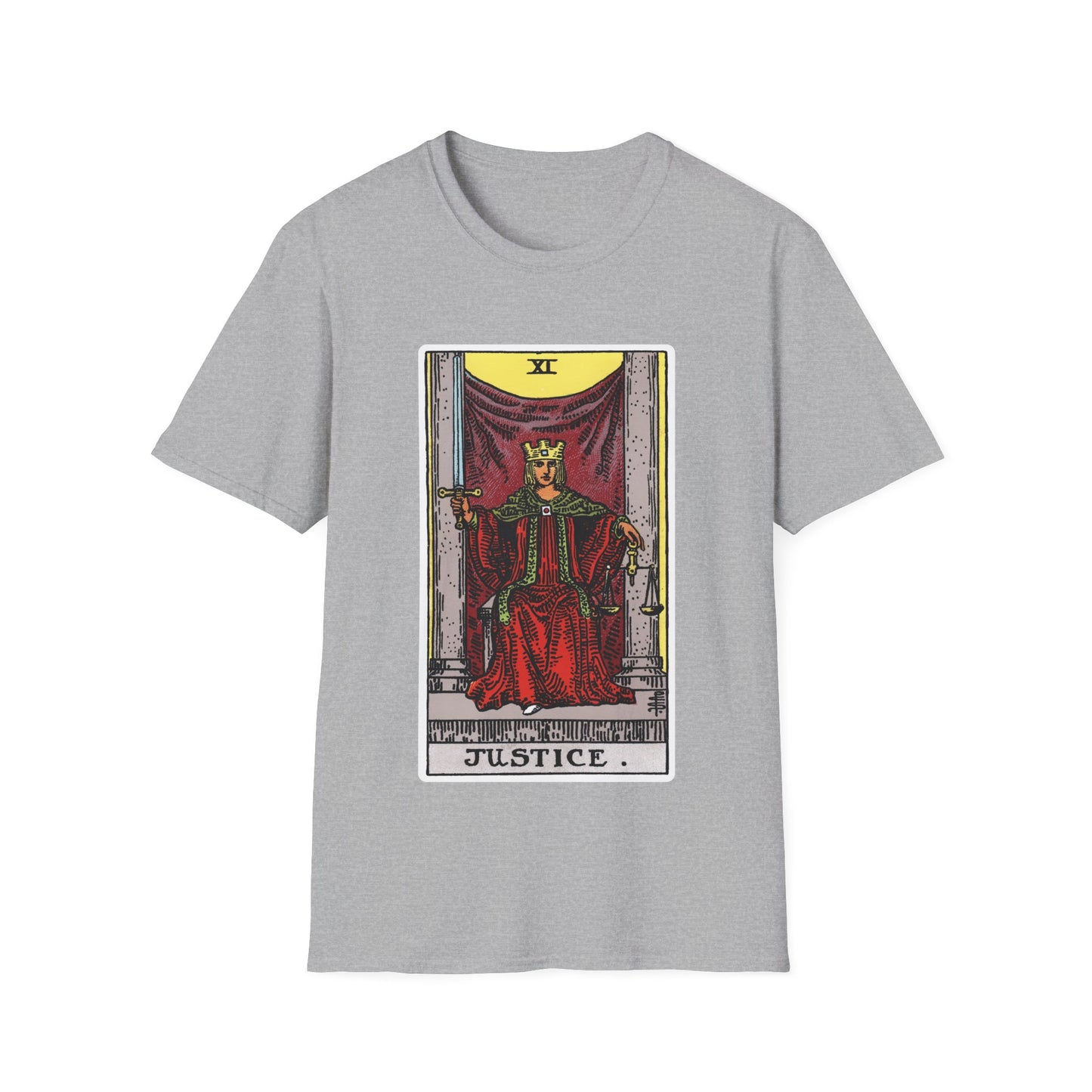 Camiseta de la Carta del Tarot de la Justicia