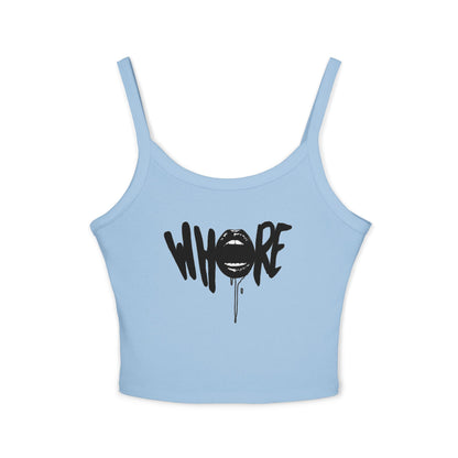 'Whore' Graffiti Lip Westentop