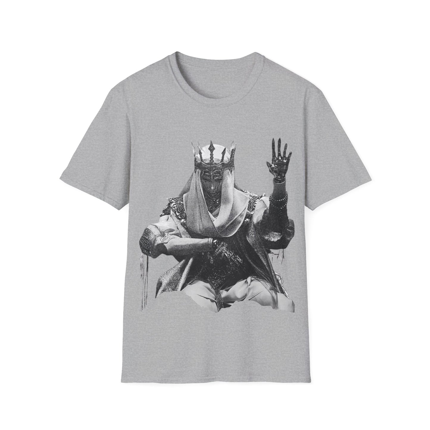 Gothic Chrome King Illustration T-Shirt