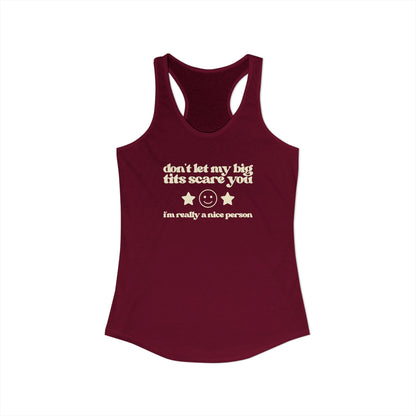 Dont Let My Big Boobs Scare You Y2K Tank