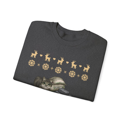 I Eat Cement Cat Christmas Jumper