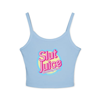 Spaghetti-Träger-Oberteil „Slut Juice“